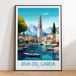 Riva Del Garda Modern Travel Poster