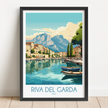 Riva Del Garda Scenic Landscape Art