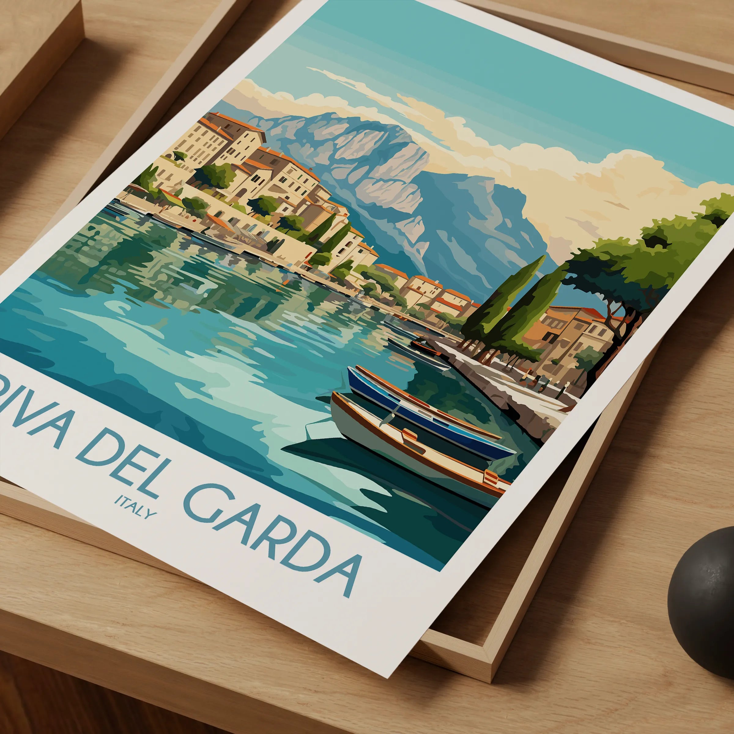 Riva Del Garda Vintage Style Print