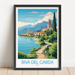 Riva Del Garda Vintage Style Print