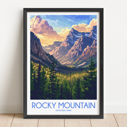 Rocky Mountain Destination Art Gift