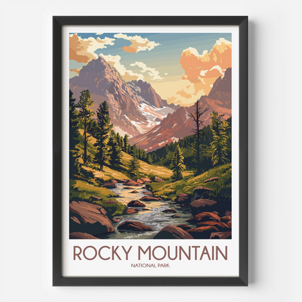 Rocky Mountain Destination Art Gift