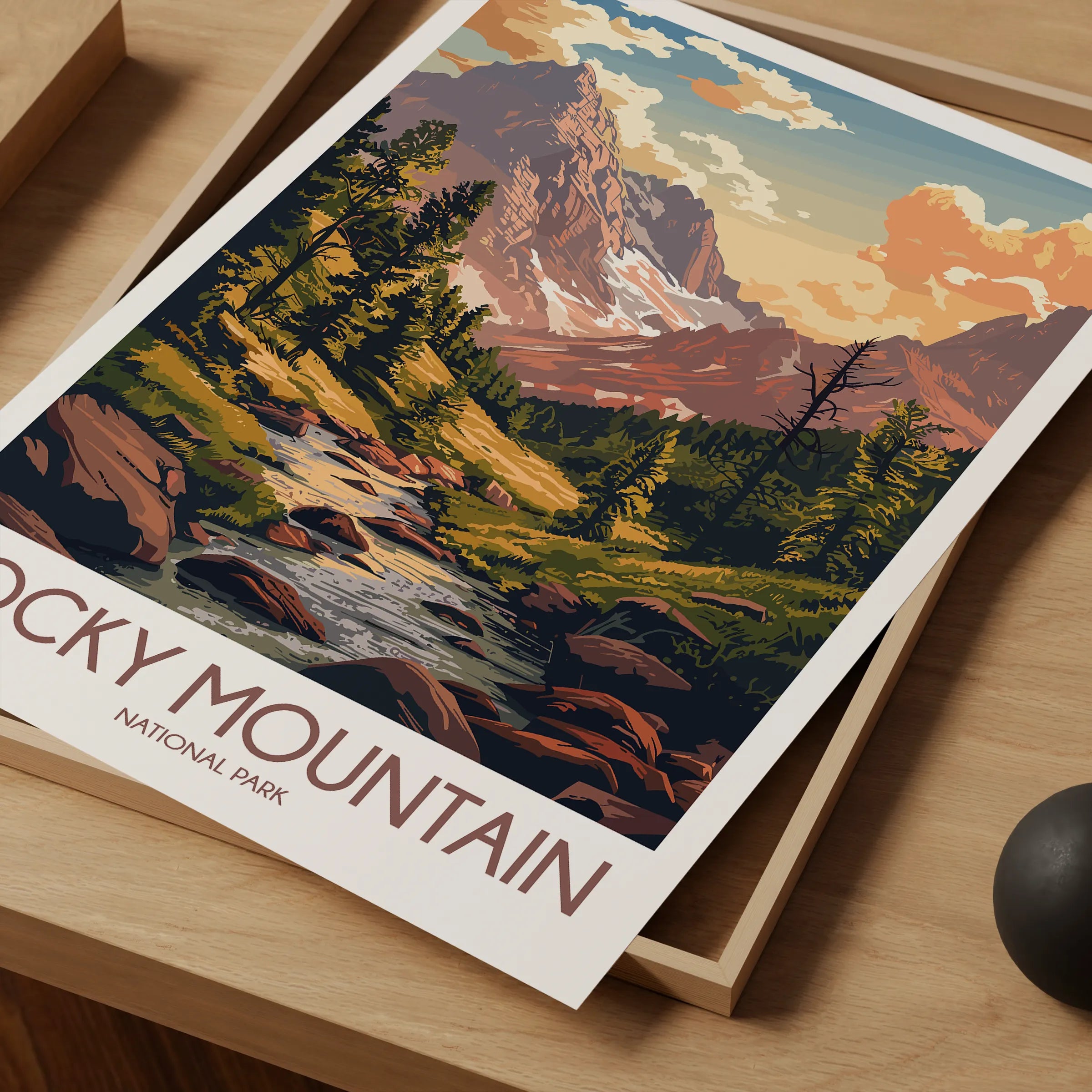 Rocky Mountain Minimalist Wall Art