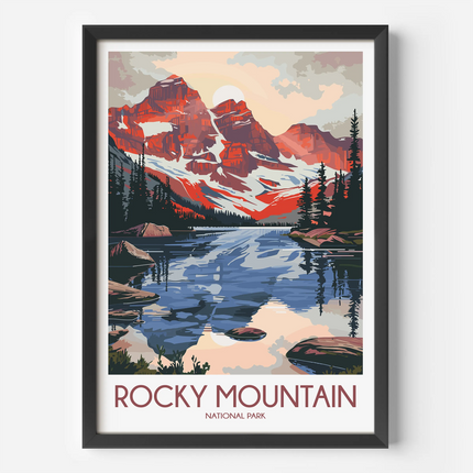 Rocky Mountain Minimalist Wall Art