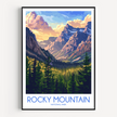Rocky Mountain Modern Travel Poster