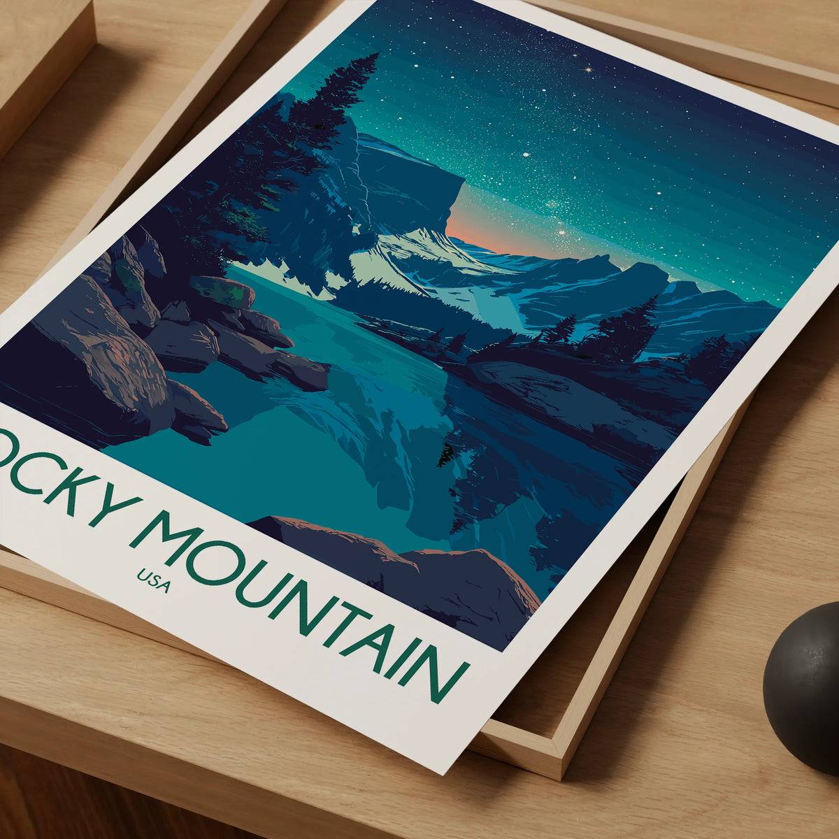 Rocky Mountain National Park Scenic Landscape Art