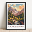 Rocky Mountain Scenic Landscape Art