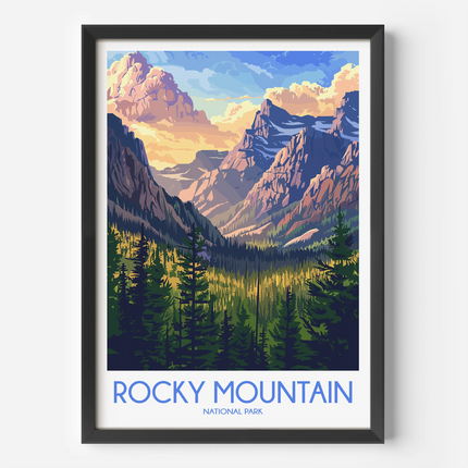Rocky Mountain Souvenir Poster Print