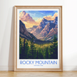 Rocky Mountain Vintage Style Print