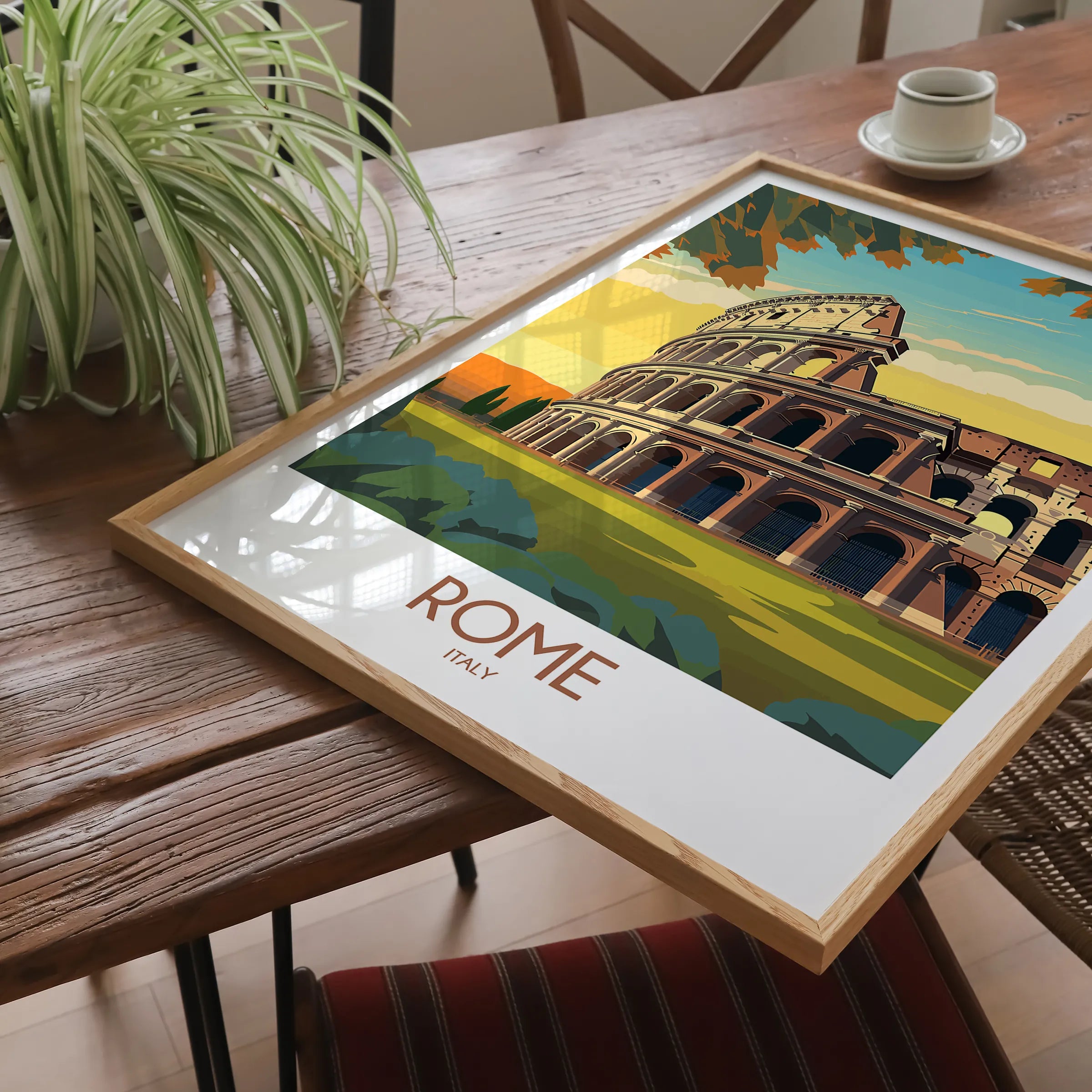 Rome Modern Travel Poster