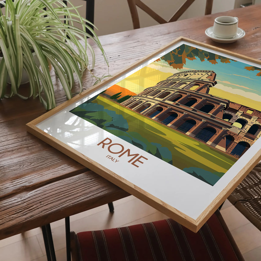 Rome Modern Travel Poster