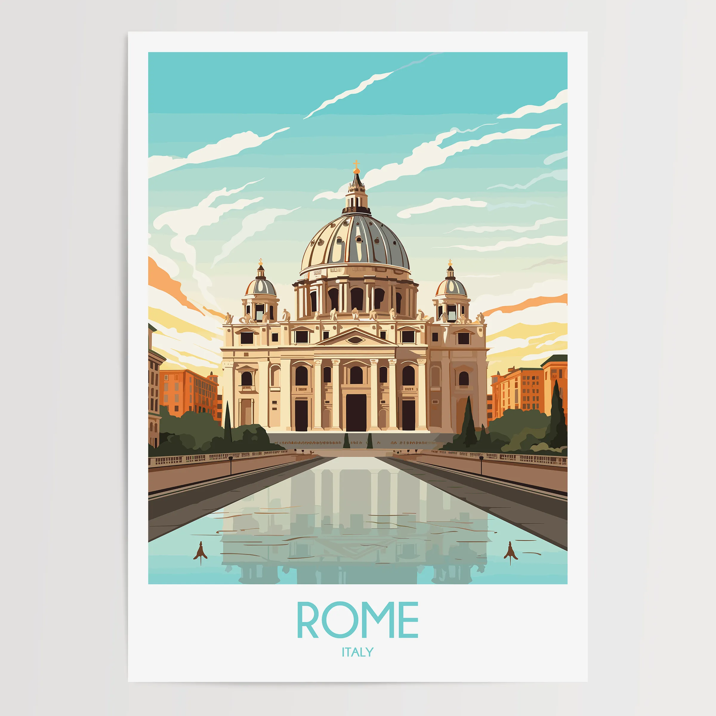 Rome Scenic Landscape Art