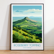 Roseberry Topping Scenic Landscape Art