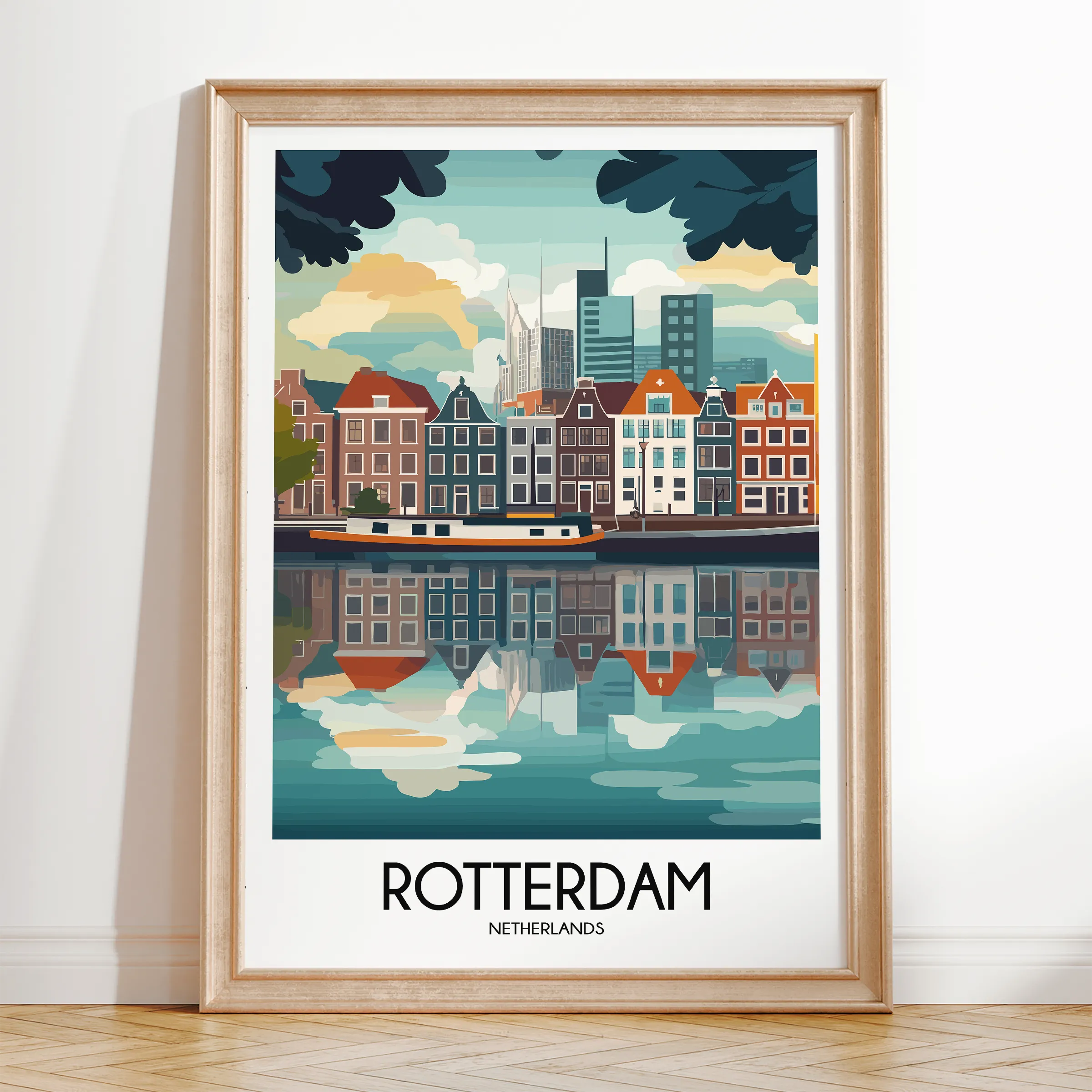 Rotterdam Vintage Style Print