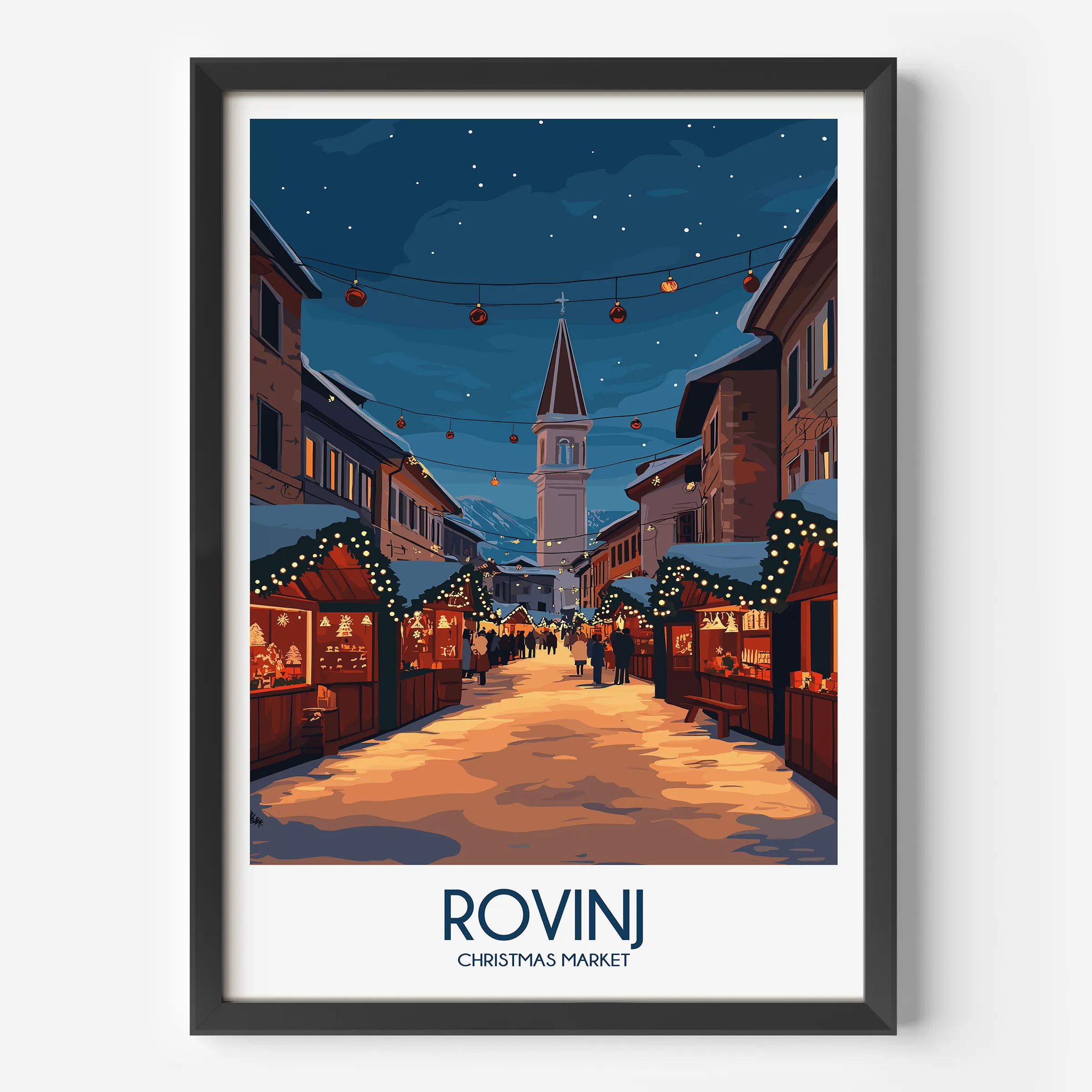 Rovinj Modern Travel Poster