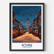 Rovinj Modern Travel Poster