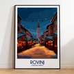 Rovinj Retro Travel Illustration