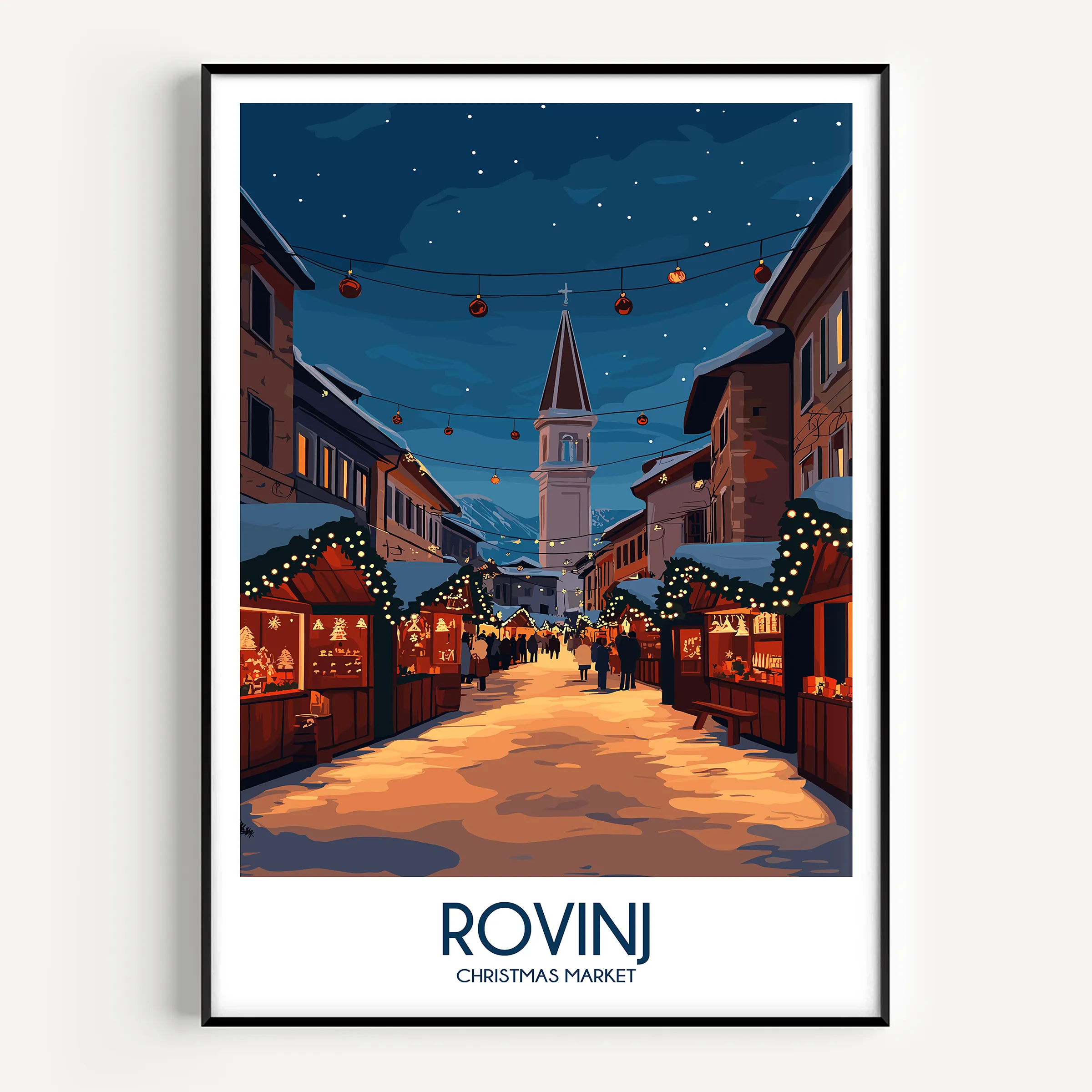 Rovinj Vintage Style Print