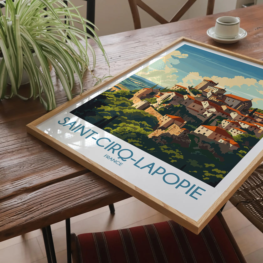 Saint-Cirq-Lapopie Destination Art Gift