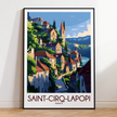 Saint-Cirq-Lapopie Minimalist Wall Art