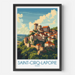 Saint-Cirq-Lapopie Souvenir Poster Print