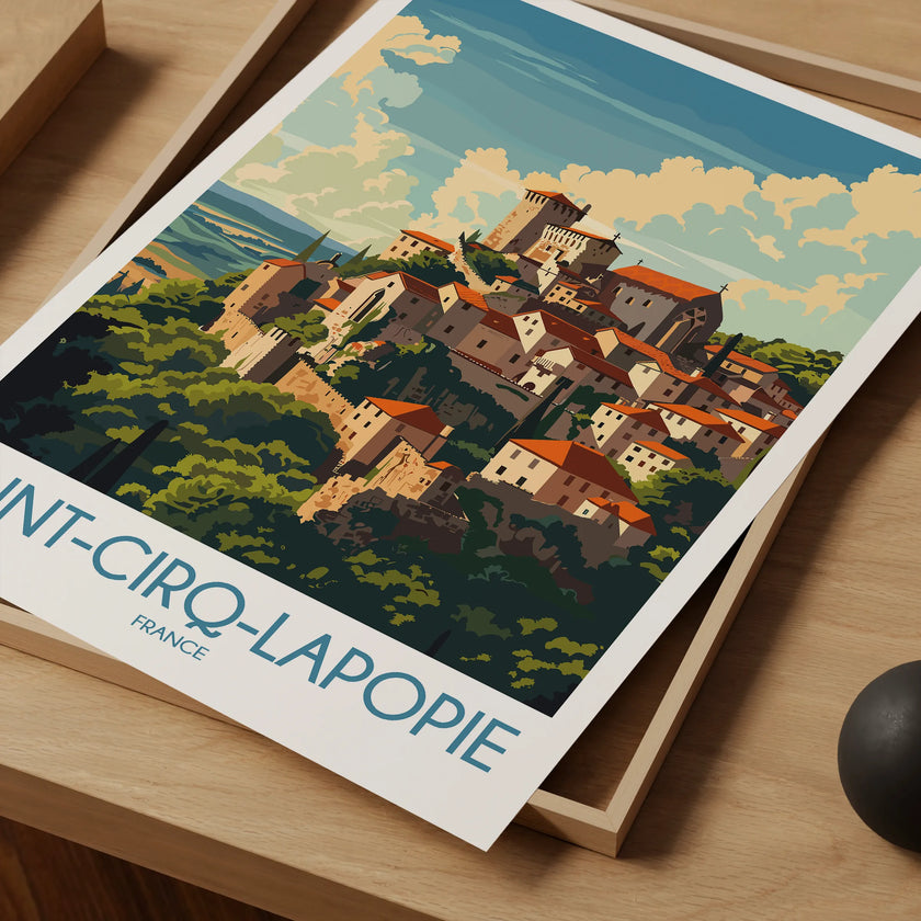 Saint-Cirq-Lapopie Travel Memory Gift