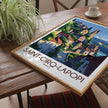 Saint-Cirq-Lapopie Vintage Style Print