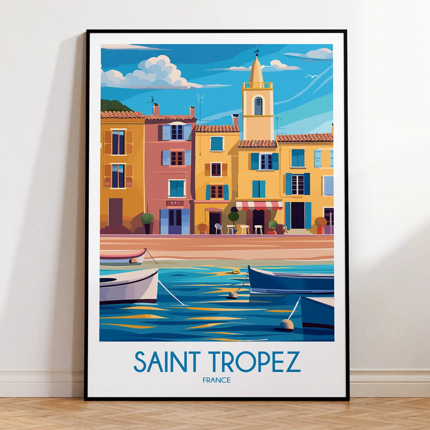 Saint Tropez Destination Art Gift