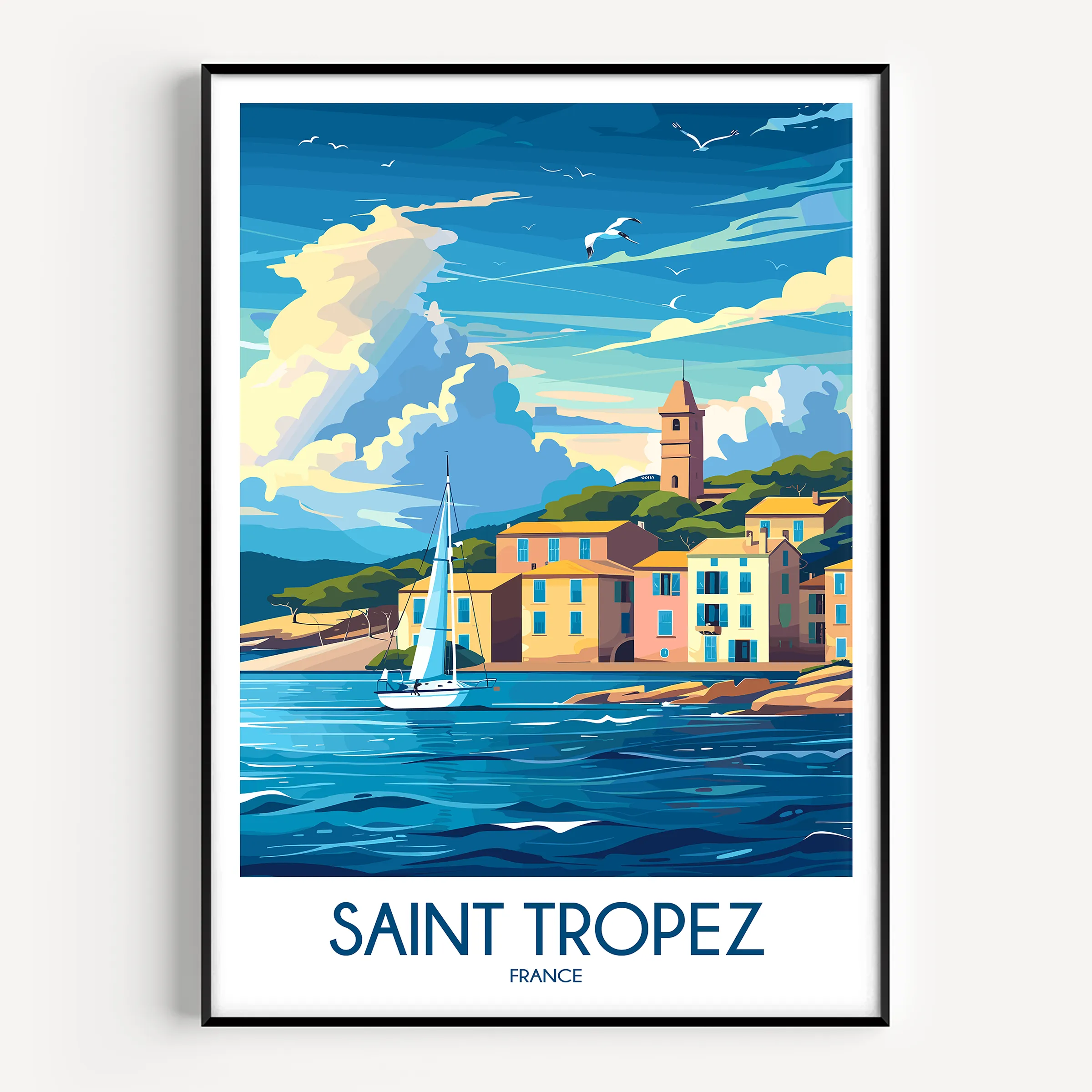 Saint Tropez Minimalist Wall Art