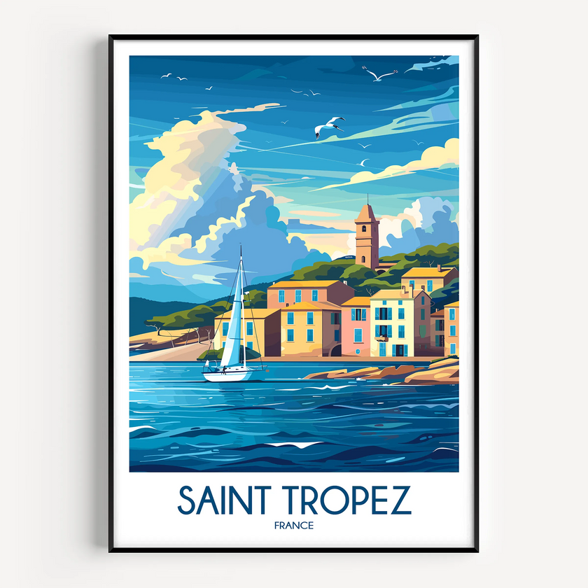Saint Tropez Minimalist Wall Art