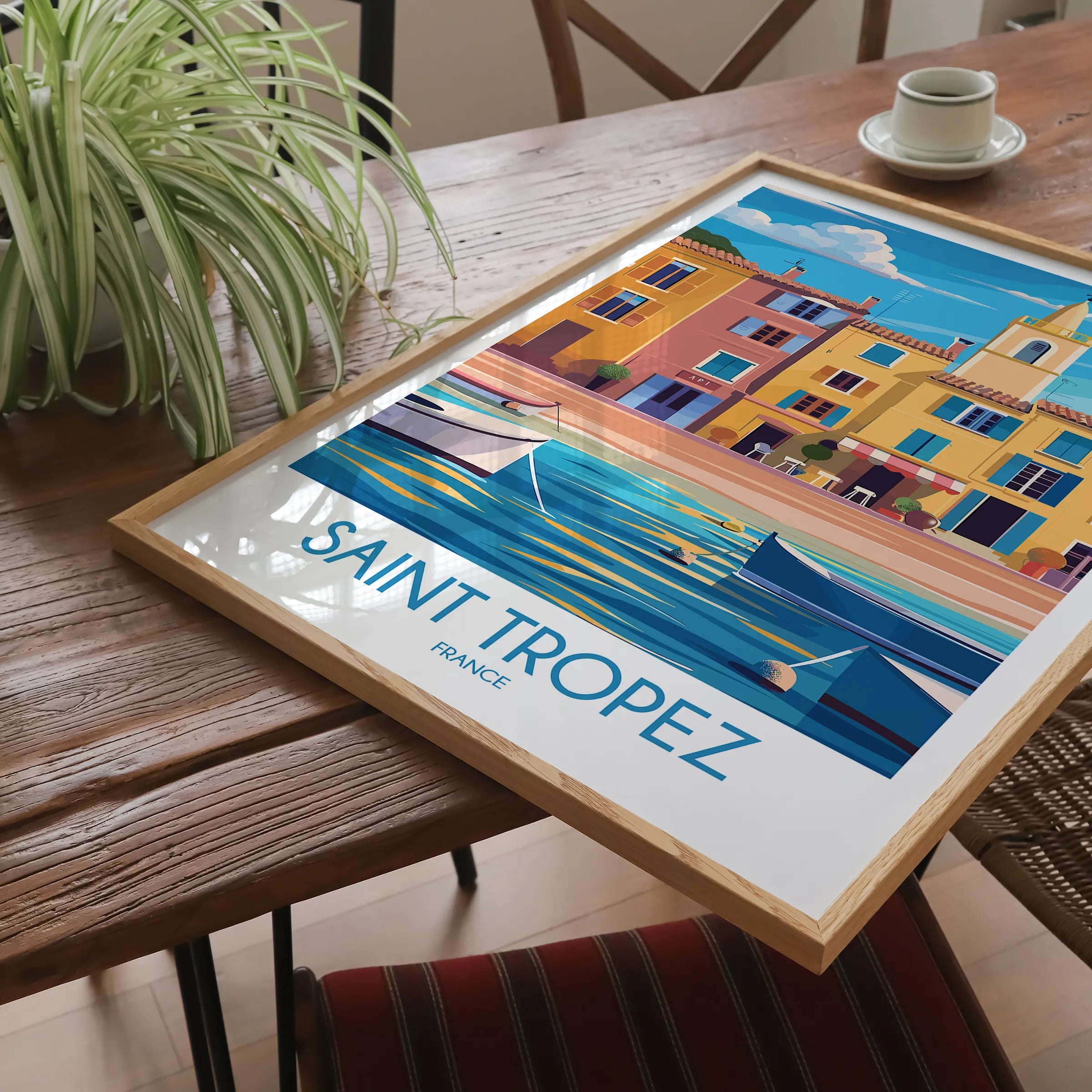 Saint Tropez Modern Travel Poster