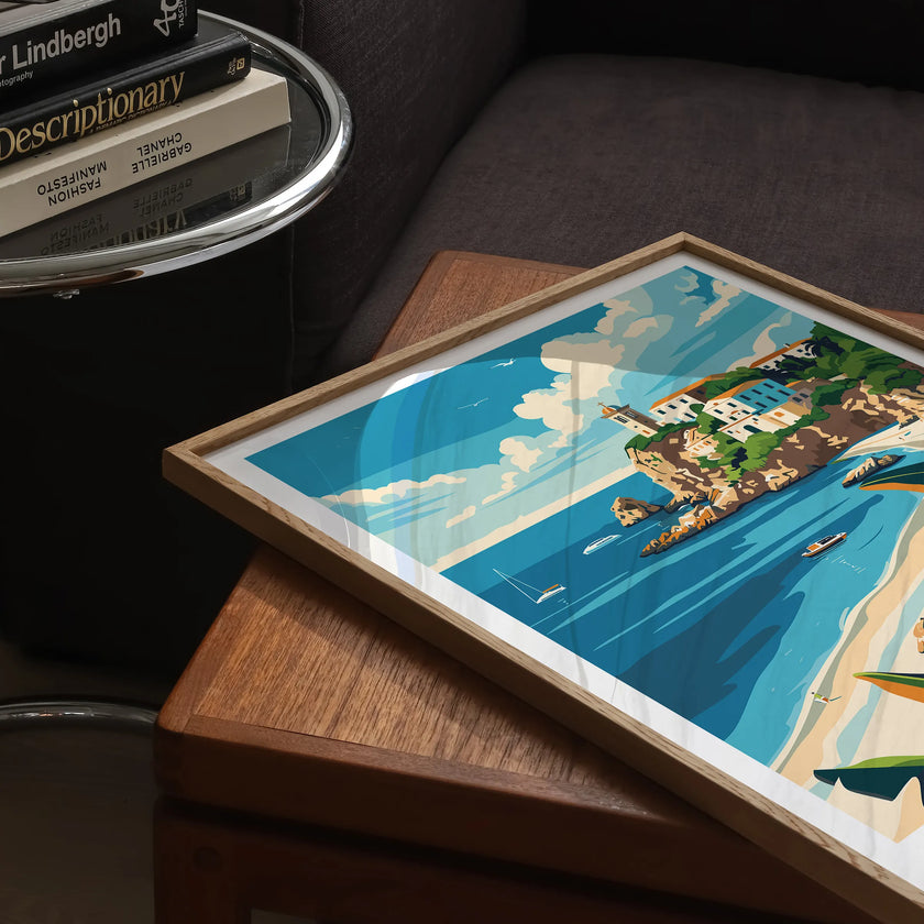 Saint Tropez Retro Travel Illustration