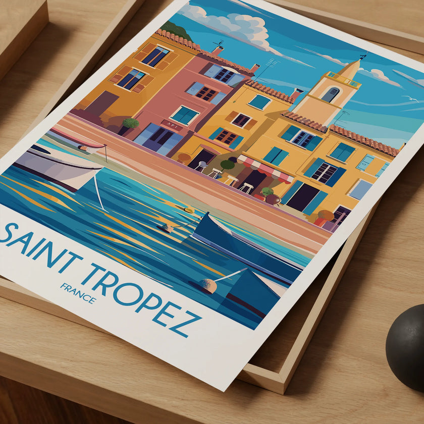 Saint Tropez Scenic Landscape Art
