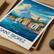 Saint Tropez Scenic Landscape Art