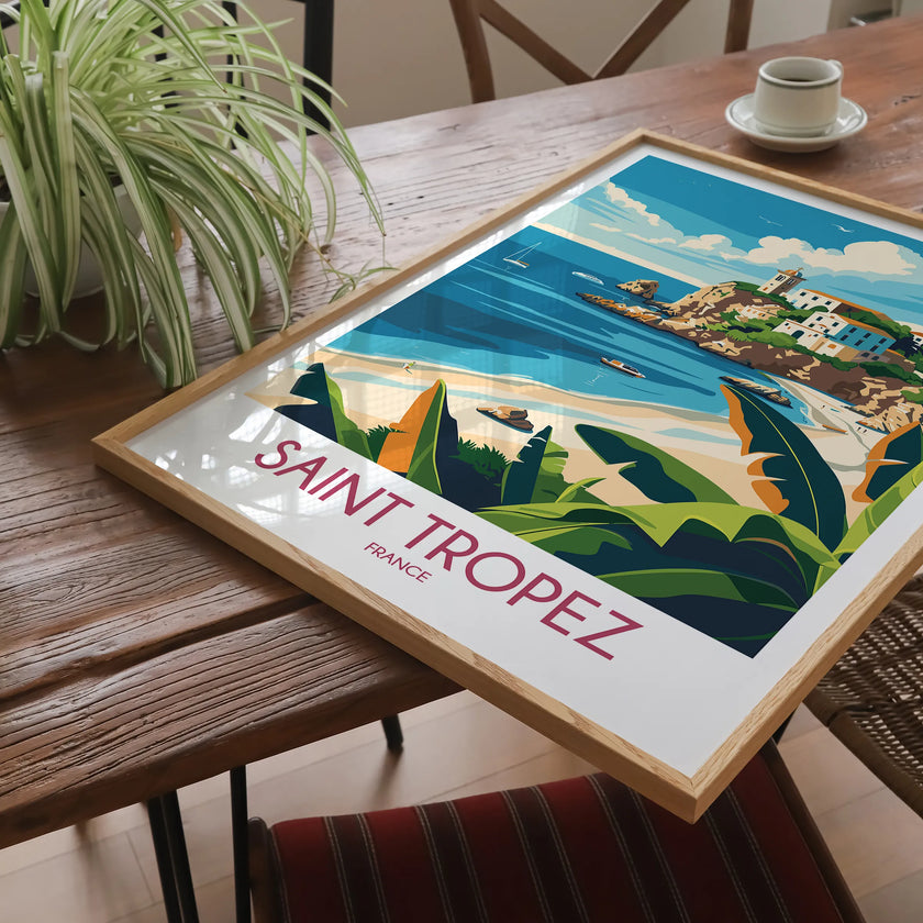 Saint Tropez Scenic Landscape Art