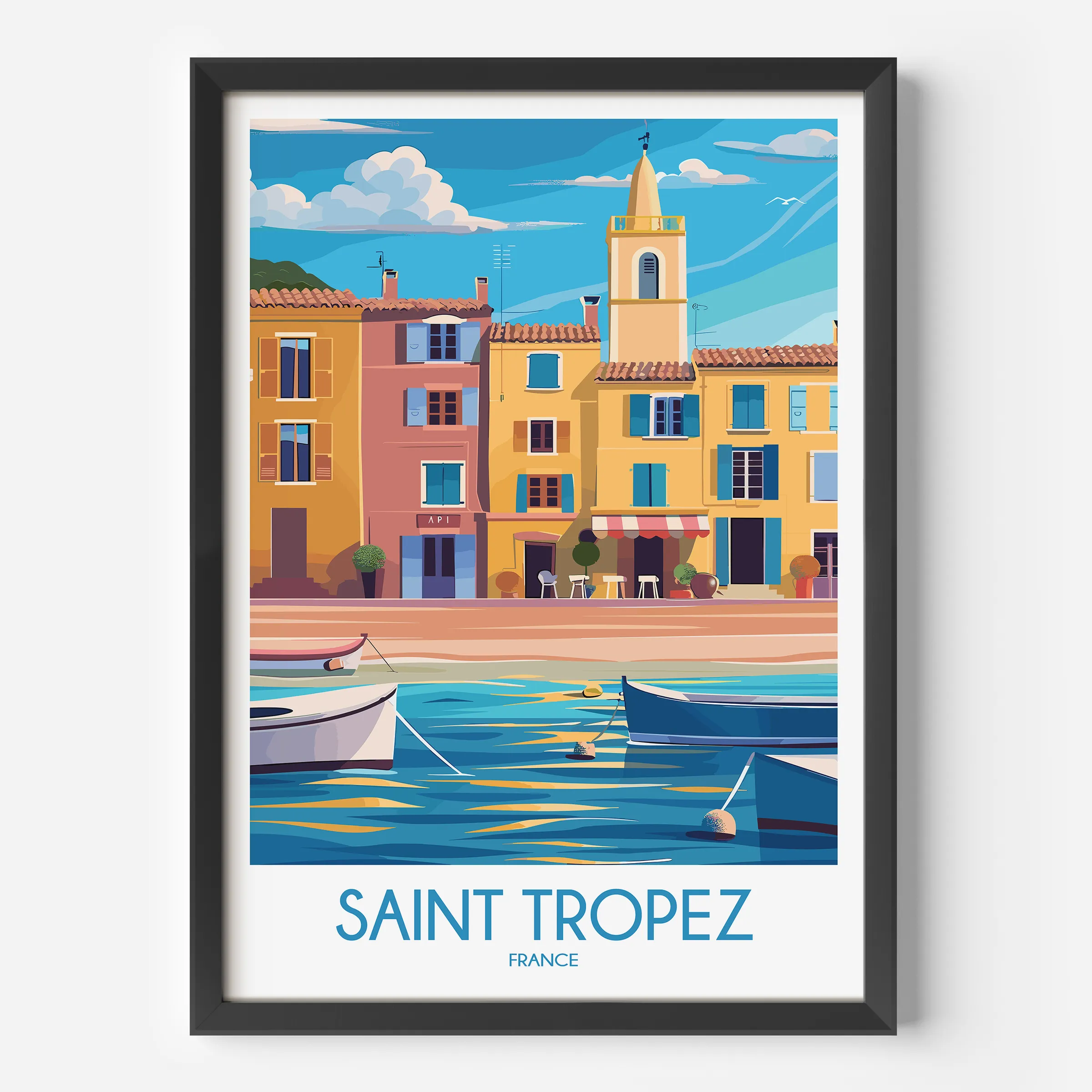 Saint Tropez Souvenir Poster Print