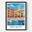 Saint Tropez Souvenir Poster Print