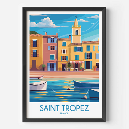 Saint Tropez Souvenir Poster Print