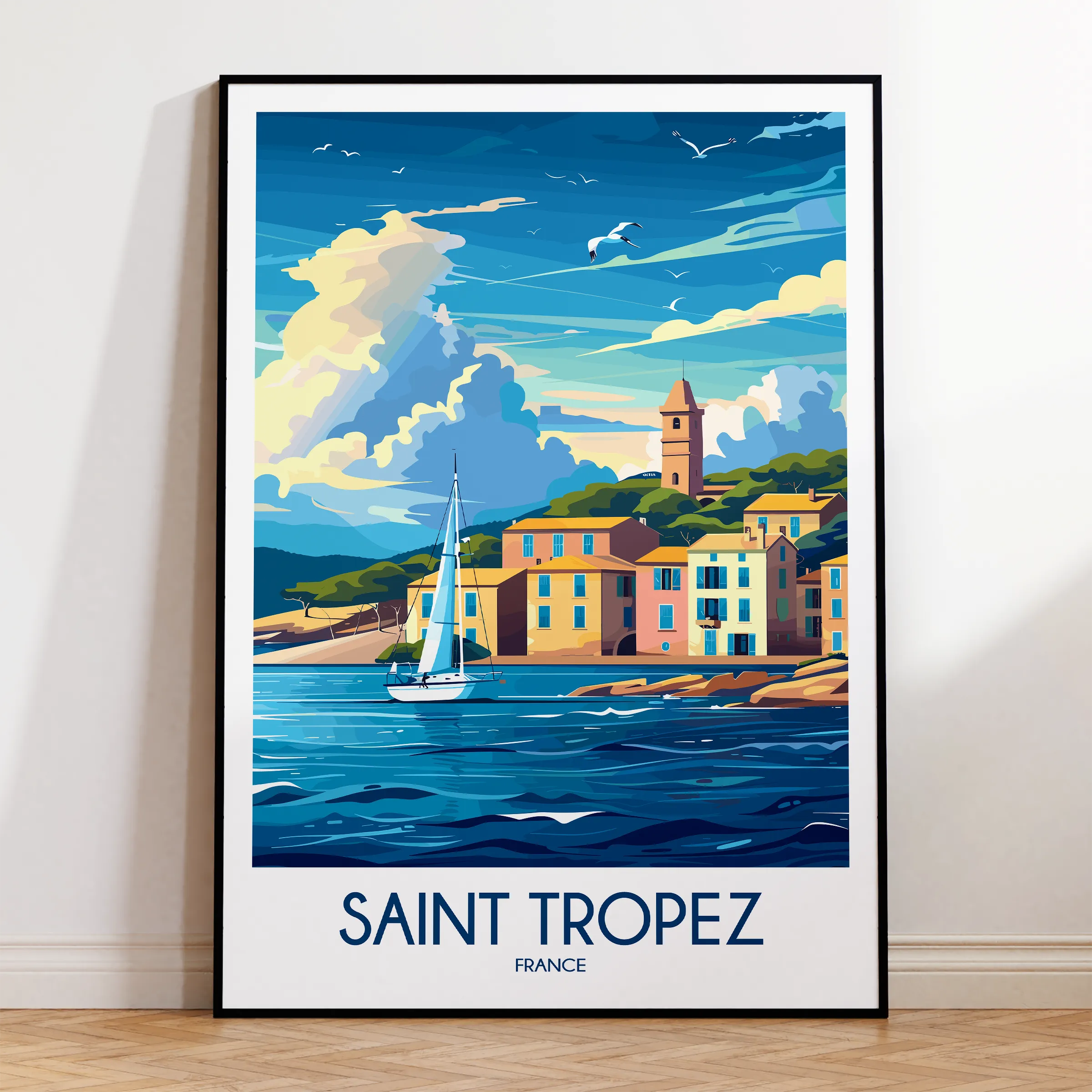 Saint Tropez Souvenir Poster Print