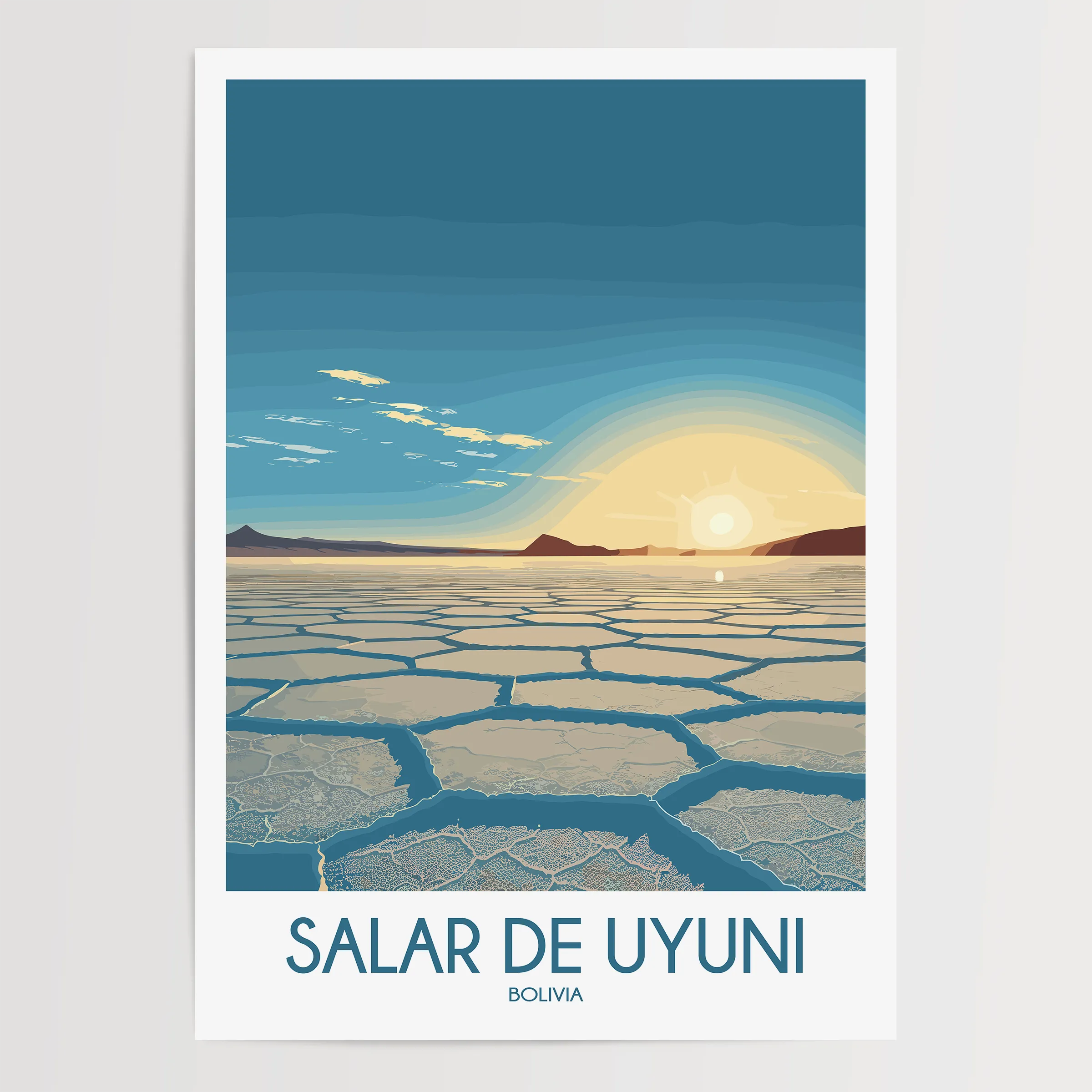 Salar De Uyuni Destination Art Gift