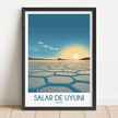 Salar De Uyuni Modern Travel Poster