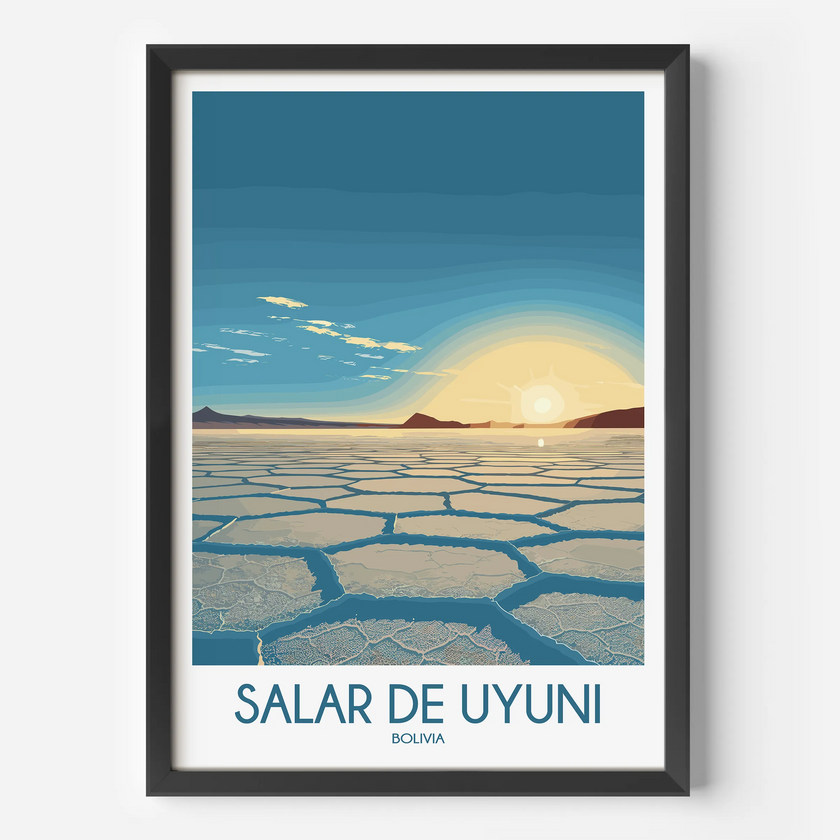 Salar De Uyuni Scenic Landscape Art