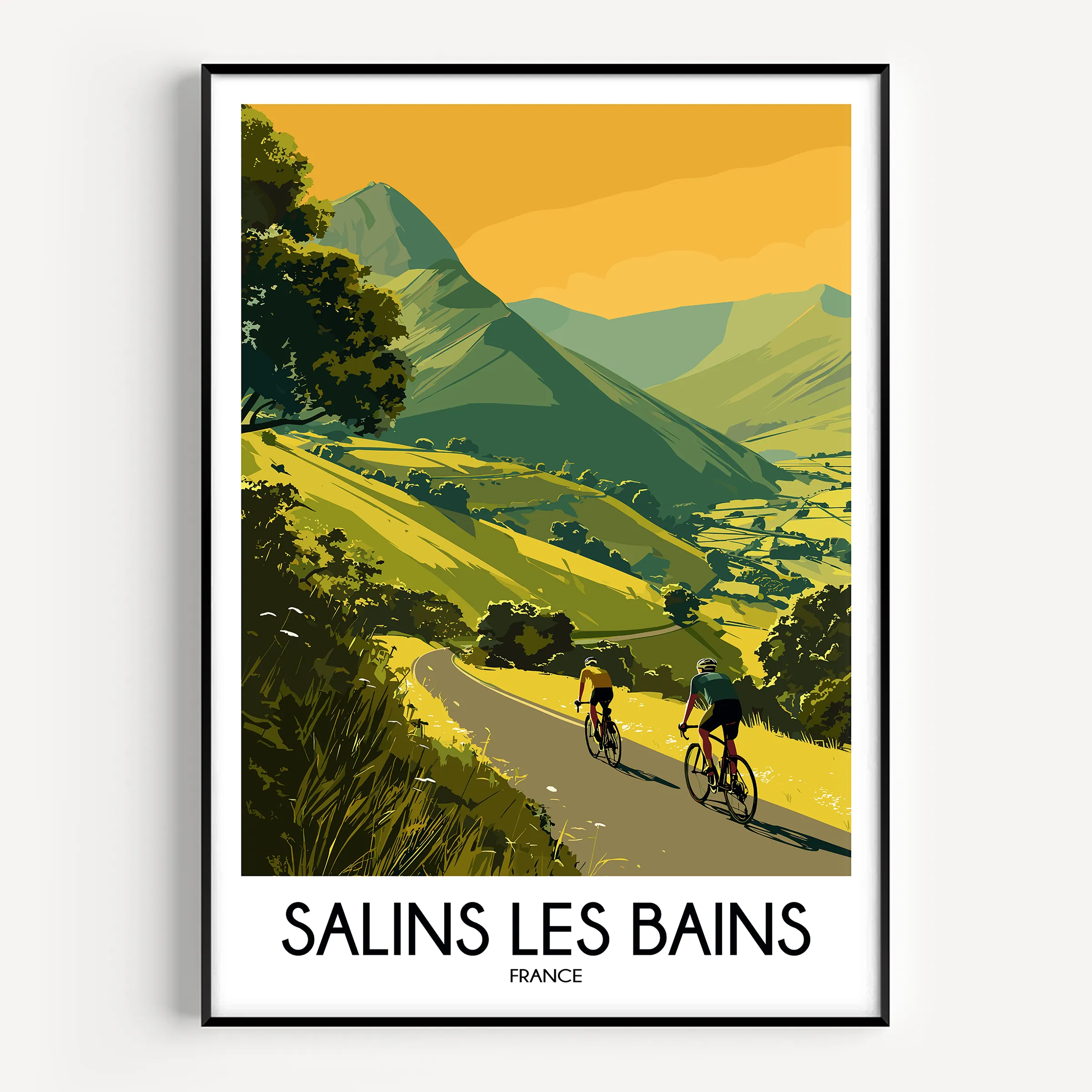 Salins Les Bains Minimalist Wall Art