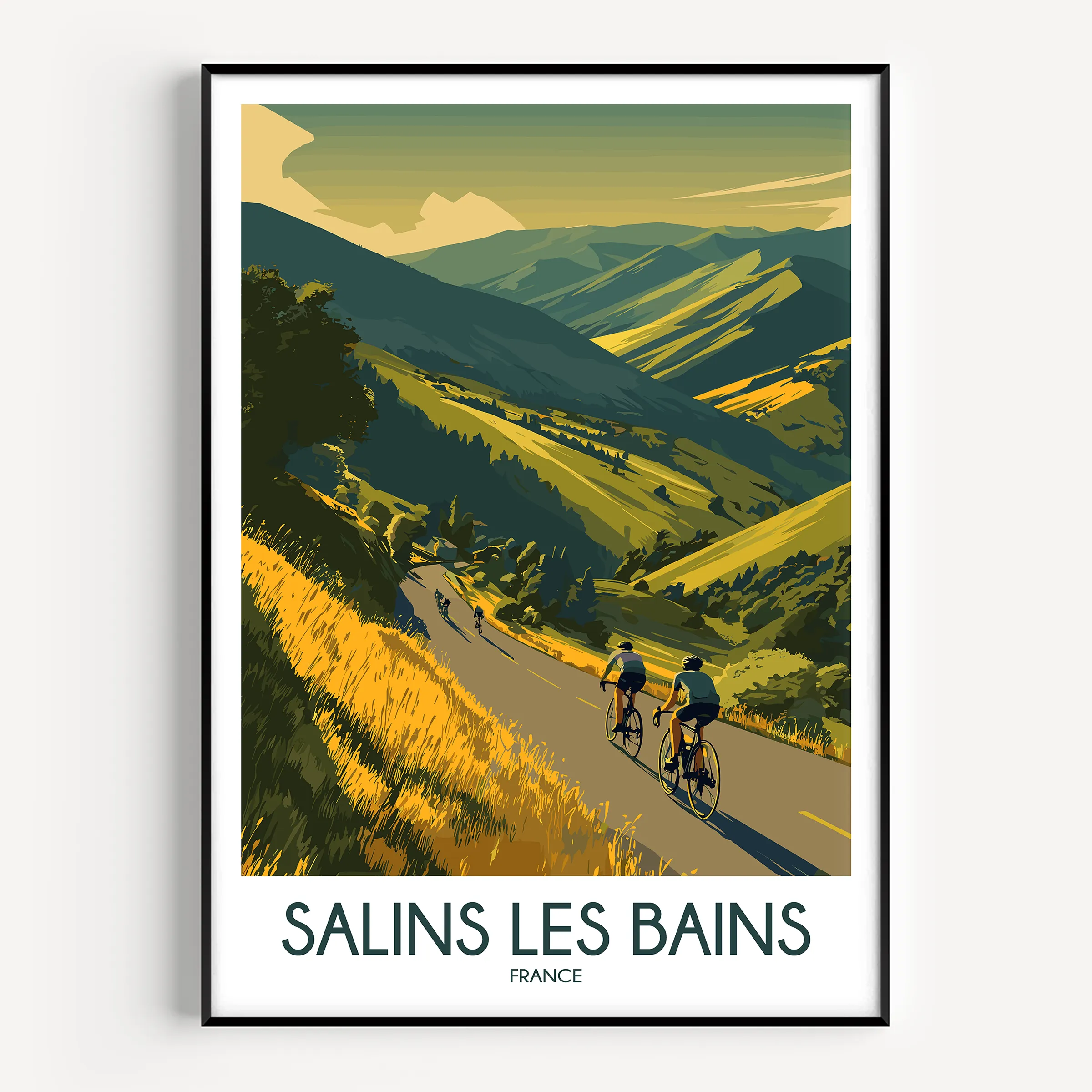 Salins Les Bains Minimalist Wall Art