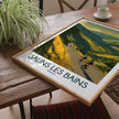 Salins Les Bains Retro Travel Illustration