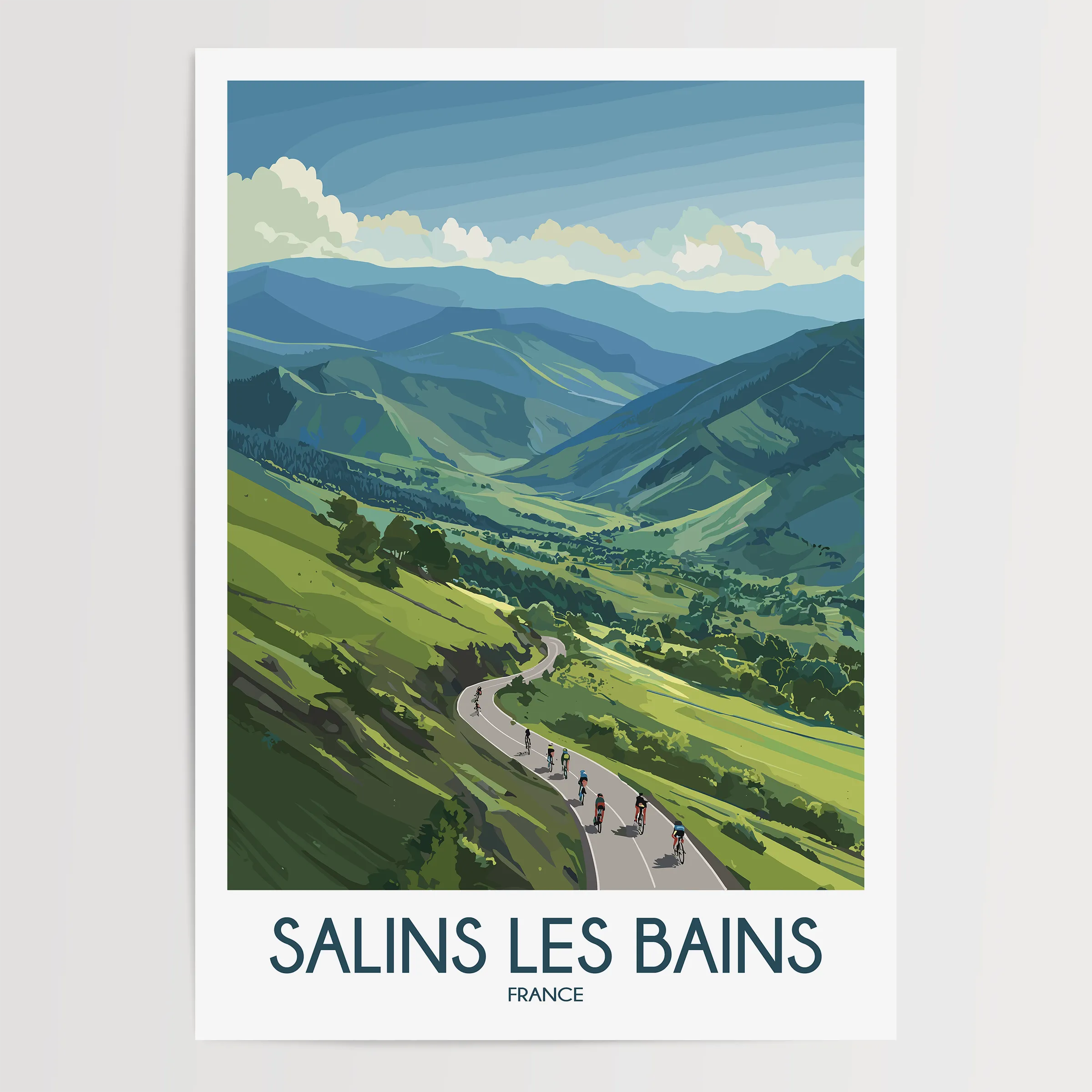 Salins Les Bains Scenic Landscape Art