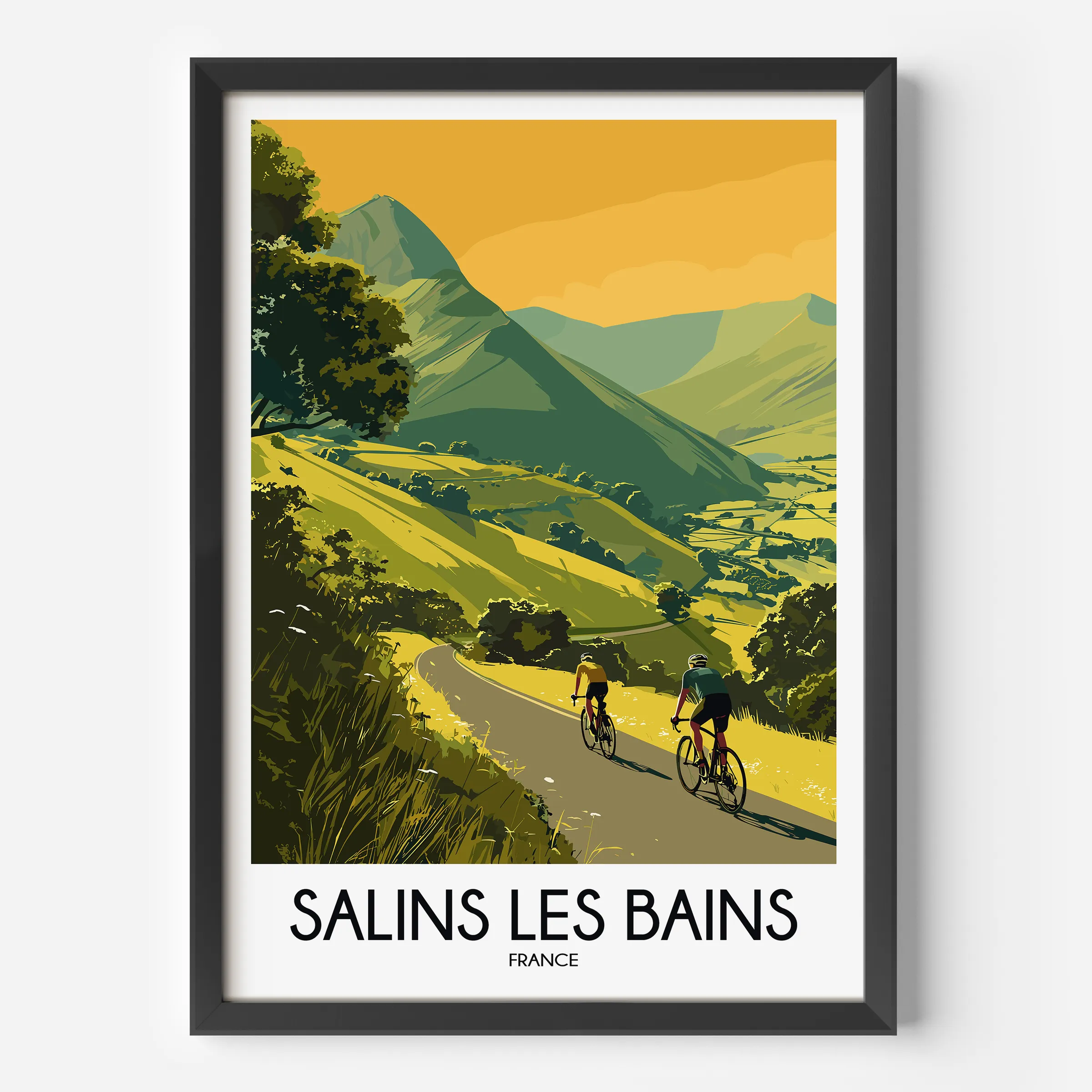Salins Les Bains Scenic Landscape Art