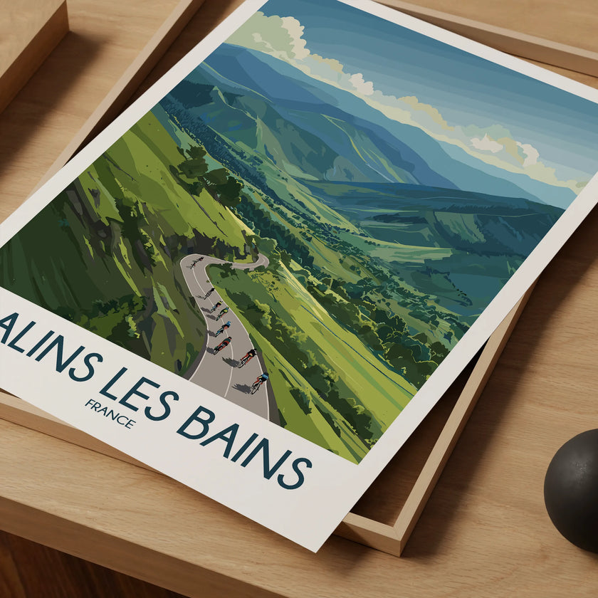 Salins Les Bains Souvenir Poster Print