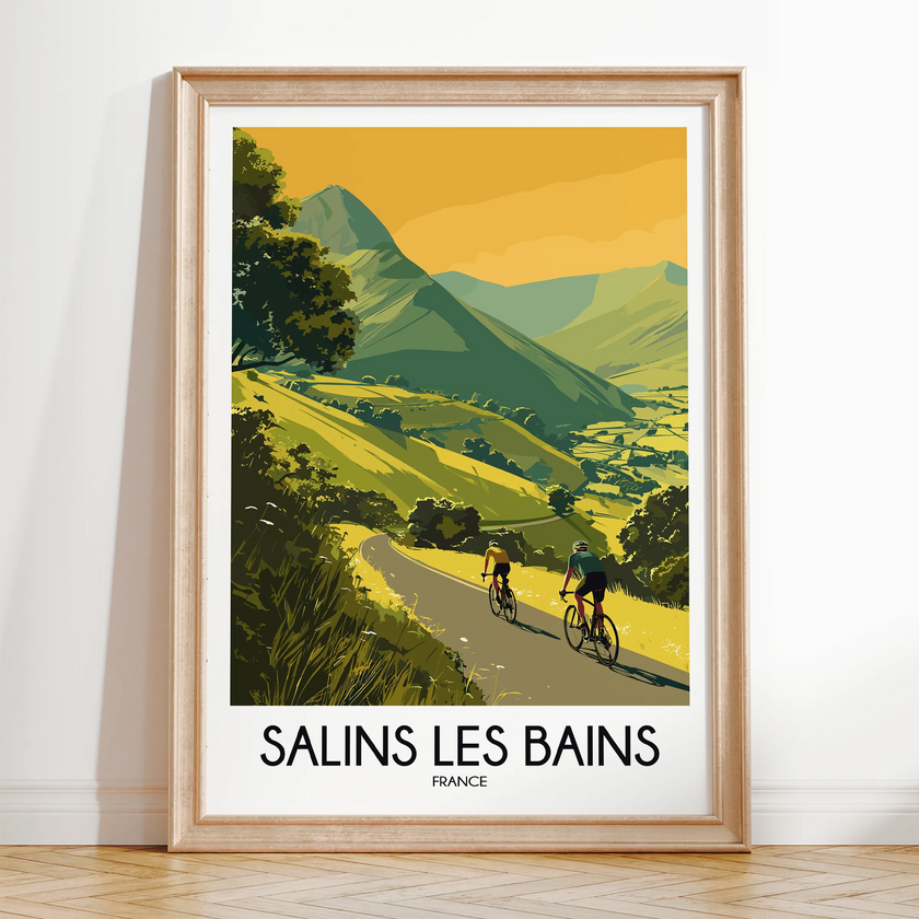 Salins Les Bains Souvenir Poster Print