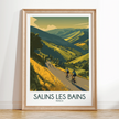 Salins Les Bains Vintage Style Print
